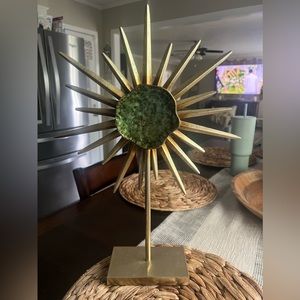 Beautiful gold and green starburst accent piece
